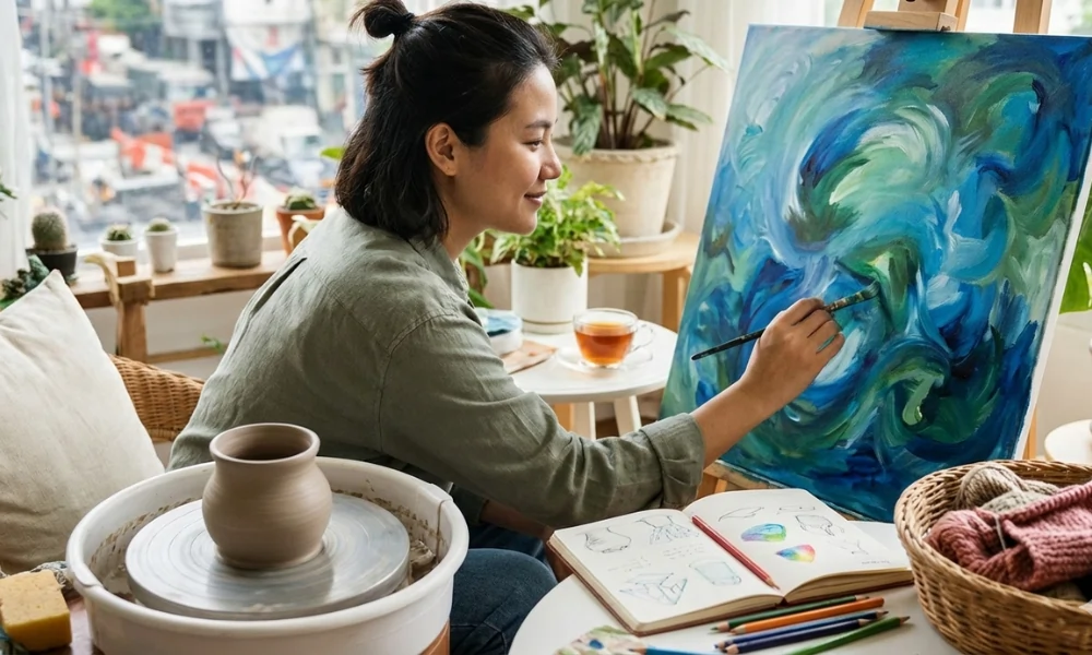 Which Creative Art Practices Help Reduce Anxiety and Improve Focus in Daily Life?