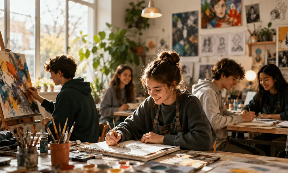 How the Right Environment Improves Artistic Development in Teenagers