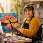 NDIS Participant With Drawing